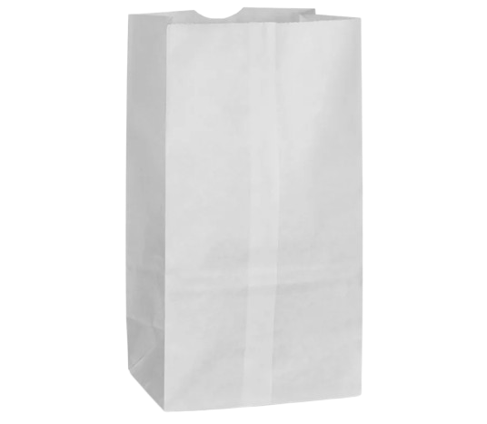 Image of White Paper Lunch Bags